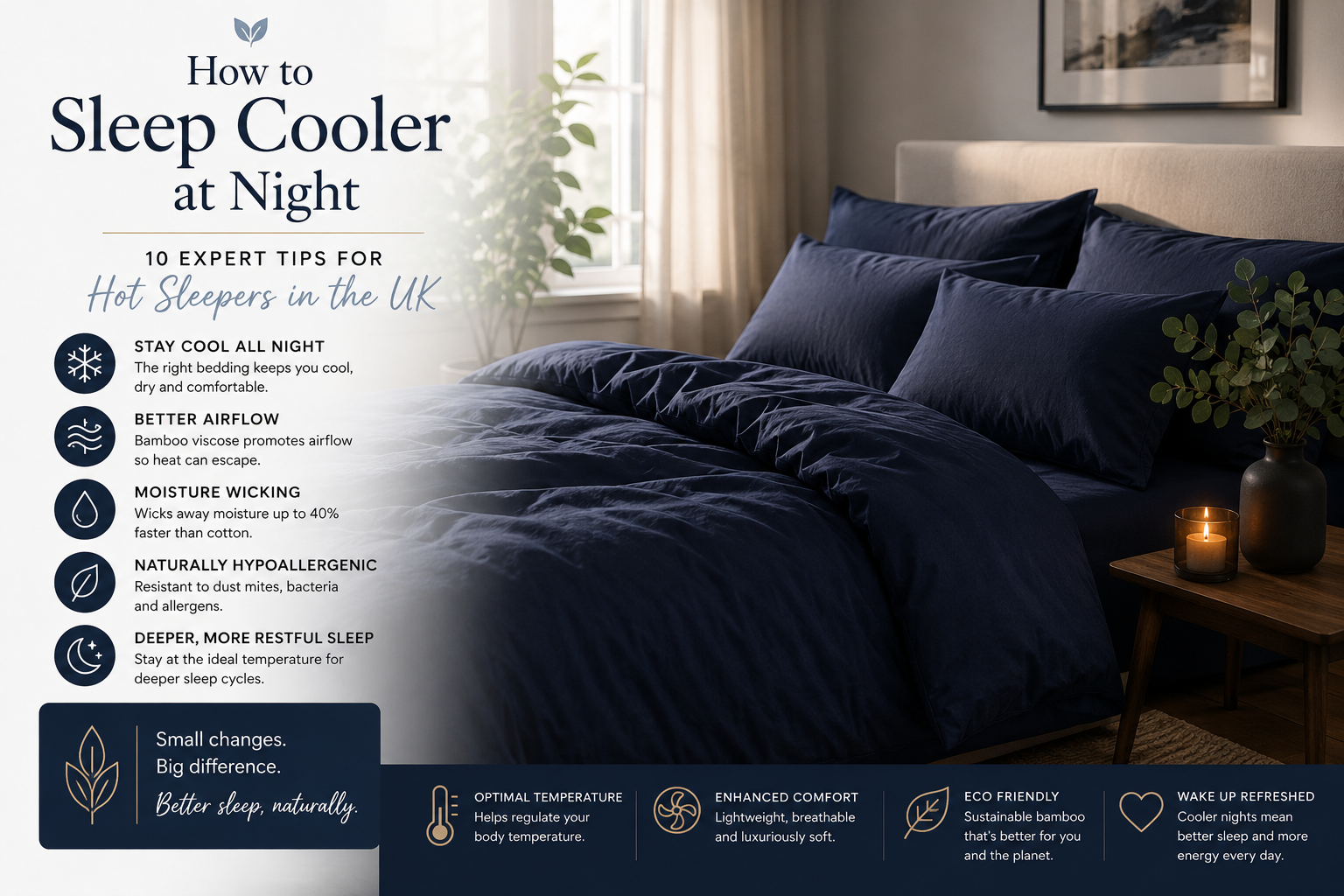 How to Sleep Cooler at Night: 10 Expert Tips for Hot Sleepers in the UK