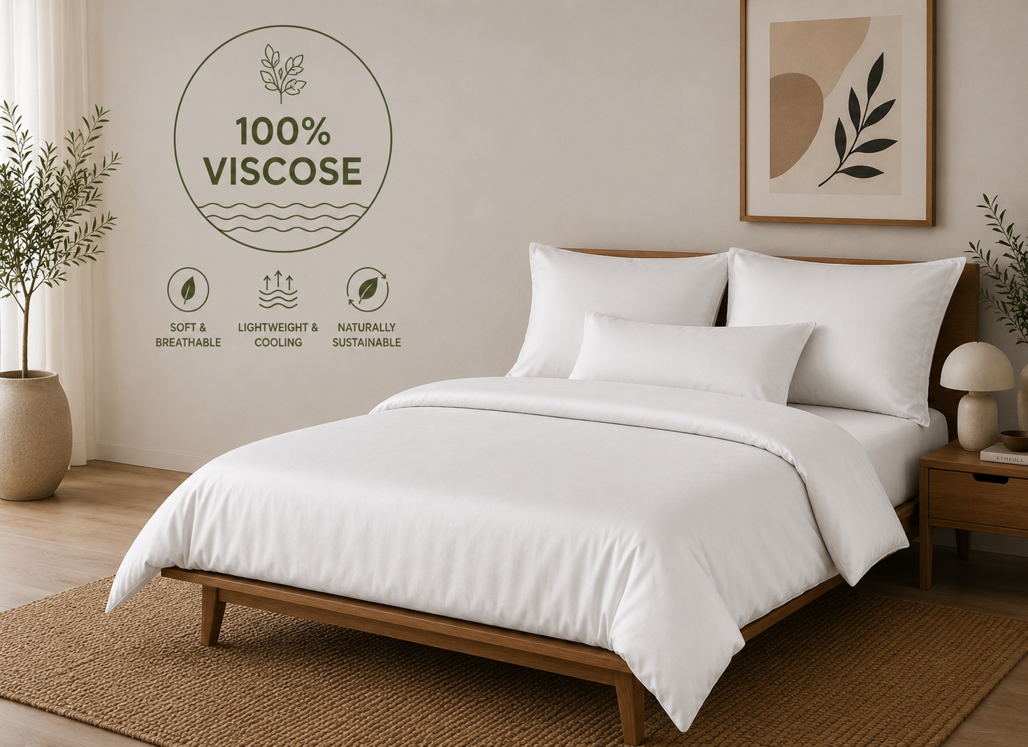 Luxury Bamboo Viscose Bedding Set