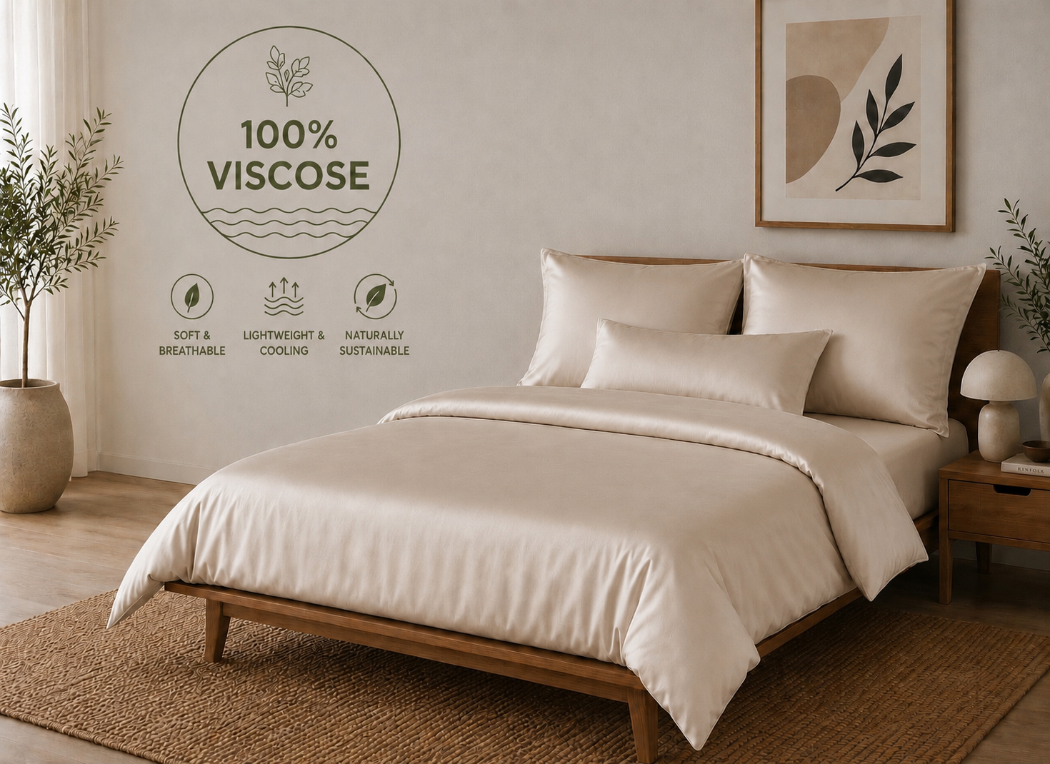 Luxury Bamboo Viscose Duvet Cover