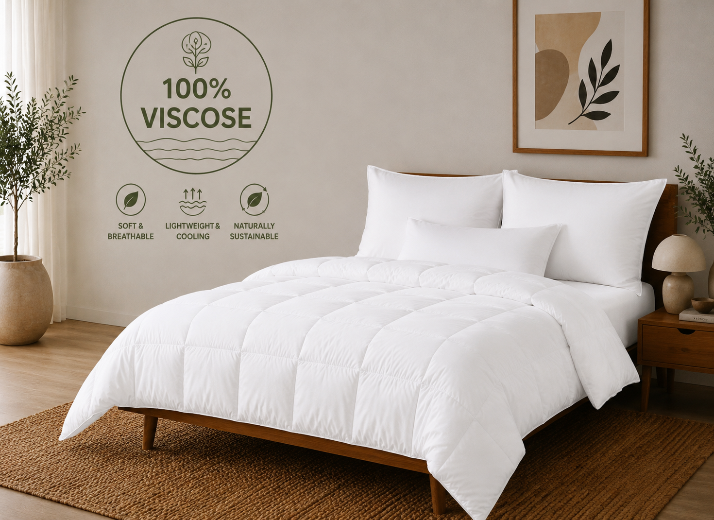 Luxury 9.5 Tog Bamboo Viscose Duvet
